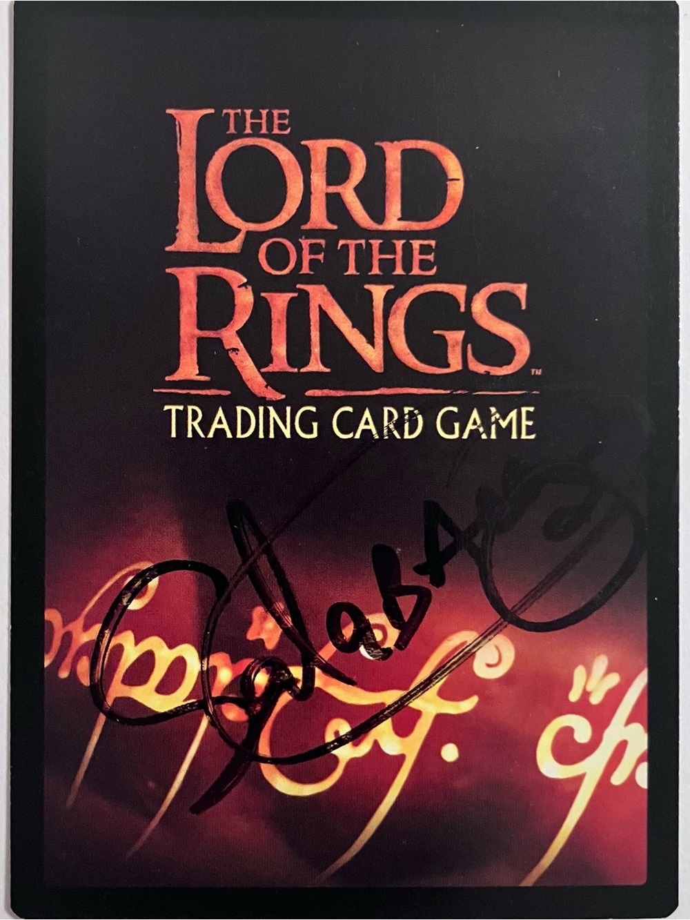 LOTR Signed GAME CARD / SAURON Actor Sala Baker / NEW ZEALAND Stuntman, DEADPOOL